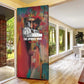 Thomas Sankara Burkina Faso Door Cover with Bold Portrait and The Upright Man Tribute Design - African Pride