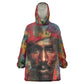 Thomas Sankara Burkina Faso Kid Wearable Blanket Hoodie with Bold Portrait and The Upright Man Tribute Design - African Pride
