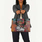 Thomas Sankara Burkina Faso Leather Bag with Bold Portrait and The Upright Man Tribute Design - African Pride