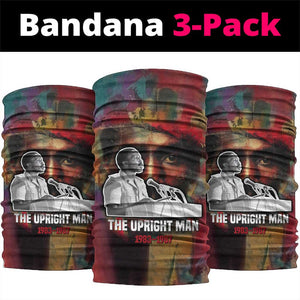 Thomas Sankara Burkina Faso Neck Gaiter with Bold Portrait and The Upright Man Tribute Design - African Pride