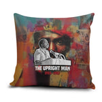 Thomas Sankara Burkina Faso Pillow Cover with Bold Portrait and The Upright Man Tribute Design - African Pride