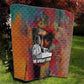 Thomas Sankara Burkina Faso Quilt with Bold Portrait and The Upright Man Tribute Design - African Pride