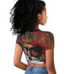 Thomas Sankara Burkina Faso Raglan Cropped T shirt with Bold Portrait and The Upright Man Tribute Design - African Pride