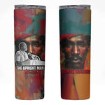 Thomas Sankara Burkina Faso Skinny Tumbler with Bold Portrait and The Upright Man Tribute Design - African Pride