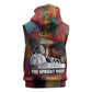 Thomas Sankara Burkina Faso Sleeveless Hoodie with Bold Portrait and The Upright Man Tribute Design - African Pride