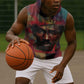 Thomas Sankara Burkina Faso Sleeveless Hoodie with Bold Portrait and The Upright Man Tribute Design - African Pride