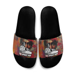 Thomas Sankara Burkina Faso Slide Sandals with Bold Portrait and The Upright Man Tribute Design - African Pride