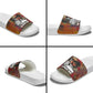 Thomas Sankara Burkina Faso Slide Sandals with Bold Portrait and The Upright Man Tribute Design - African Pride