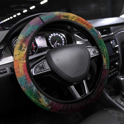 Thomas Sankara Burkina Faso Steering Wheel Cover with Bold Portrait and ...