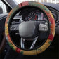 Thomas Sankara Burkina Faso Steering Wheel Cover with Bold Portrait and The Upright Man Tribute Design - African Pride