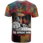 Thomas Sankara Burkina Faso T shirt with Bold Portrait and The Upright Man Tribute Design - African Pride
