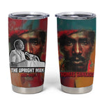 Thomas Sankara Burkina Faso Tumbler Cup with Bold Portrait and The Upright Man Tribute Design - African Pride