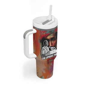 Thomas Sankara Burkina Faso Tumbler With Handle with Bold Portrait and The Upright Man Tribute Design - African Pride