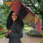 Thomas Sankara Burkina Faso Umbrella with Bold Portrait and The Upright Man Tribute Design - African Pride