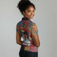 Thomas Sankara Burkina Faso Women Polo Shirt with Bold Portrait and The Upright Man Tribute Design - African Pride