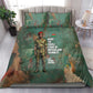 Burkina Faso Thomas Sankara Bedding Set with Military Stance and Anti-Imperialist Quote Tribute Design - African Pride