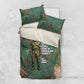 Burkina Faso Thomas Sankara Bedding Set with Military Stance and Anti-Imperialist Quote Tribute Design - African Pride