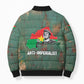 Burkina Faso Thomas Sankara Bomber Puffer Jacket with Military Stance and Anti-Imperialist Quote Tribute Design - African Pride
