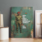 Burkina Faso Thomas Sankara Canvas Wall Art with Military Stance and Anti-Imperialist Quote Tribute Design - African Pride