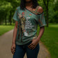 Burkina Faso Thomas Sankara Cross Shoulder Shirt with Military Stance and Anti-Imperialist Quote Tribute Design - African Pride