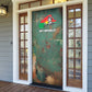 Burkina Faso Thomas Sankara Door Cover with Military Stance and Anti-Imperialist Quote Tribute Design - African Pride