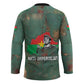 Burkina Faso Thomas Sankara Hockey Jersey with Military Stance and Anti-Imperialist Quote Tribute Design - African Pride