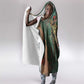 Burkina Faso Thomas Sankara Hooded Blanket with Military Stance and Anti-Imperialist Quote Tribute Design - African Pride