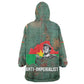 Burkina Faso Thomas Sankara Kid Wearable Blanket Hoodie with Military Stance and Anti-Imperialist Quote Tribute Design - African Pride