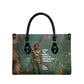 Burkina Faso Thomas Sankara Leather Bag with Military Stance and Anti-Imperialist Quote Tribute Design - African Pride
