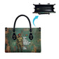 Burkina Faso Thomas Sankara Leather Bag with Military Stance and Anti-Imperialist Quote Tribute Design - African Pride
