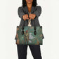 Burkina Faso Thomas Sankara Leather Bag with Military Stance and Anti-Imperialist Quote Tribute Design - African Pride