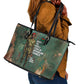Burkina Faso Thomas Sankara Leather Tote Bag with Military Stance and Anti-Imperialist Quote Tribute Design - African Pride