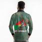 Burkina Faso Thomas Sankara Long Sleeve Polo Shirt with Military Stance and Anti-Imperialist Quote Tribute Design - African Pride