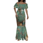 Burkina Faso Thomas Sankara Mermaid Dress with Military Stance and Anti-Imperialist Quote Tribute Design - African Pride