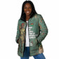 Burkina Faso Thomas Sankara Padded Jacket with Military Stance and Anti-Imperialist Quote Tribute Design - African Pride