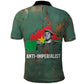 Burkina Faso Thomas Sankara Polo Shirt with Military Stance and Anti-Imperialist Quote Tribute Design - African Pride