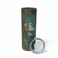 Burkina Faso Thomas Sankara Skinny Tumbler with Military Stance and Anti-Imperialist Quote Tribute Design - African Pride