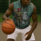 Burkina Faso Thomas Sankara Sleeveless Zip Hoodie with Military Stance and Anti-Imperialist Quote Tribute Design - African Pride