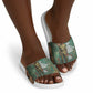 Burkina Faso Thomas Sankara Slide Sandals with Military Stance and Anti-Imperialist Quote Tribute Design - African Pride