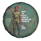 Burkina Faso Thomas Sankara Spare Tire Cover with Military Stance and Anti-Imperialist Quote Tribute Design - African Pride