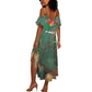 Burkina Faso Thomas Sankara Summer Maxi Dress with Military Stance and Anti-Imperialist Quote Tribute Design - African Pride