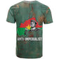 Burkina Faso Thomas Sankara T shirt with Military Stance and Anti-Imperialist Quote Tribute Design - African Pride
