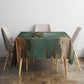 Burkina Faso Thomas Sankara Tablecloth with Military Stance and Anti-Imperialist Quote Tribute Design - African Pride