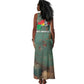 Burkina Faso Thomas Sankara Tank Maxi Dress with Military Stance and Anti-Imperialist Quote Tribute Design - African Pride