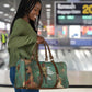 Burkina Faso Thomas Sankara Travel Bag with Military Stance and Anti-Imperialist Quote Tribute Design - African Pride