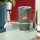 Burkina Faso Thomas Sankara Tumbler Cup with Military Stance and Anti-Imperialist Quote Tribute Design - African Pride