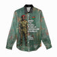 Burkina Faso Thomas Sankara Women Casual Shirt with Military Stance and Anti-Imperialist Quote Tribute Design - African Pride