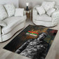 Thomas Sankara Area Rug Burkina Faso Africa Self-Reliance Message and Military Portrait - African Pride