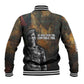 Thomas Sankara Baseball Jacket Burkina Faso Africa Self-Reliance Message and Military Portrait - African Pride