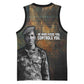 Thomas Sankara Basketball Jersey Burkina Faso Africa Self-Reliance Message and Military Portrait - African Pride